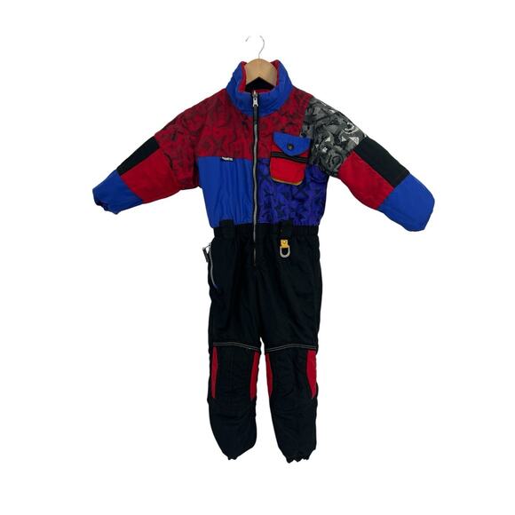 Obermeyer Primary Color Reversible Snow Suit Ski Suit Kids Size 5 - Picture 1 of 9